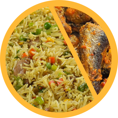 Fried Rice with Hake Fish